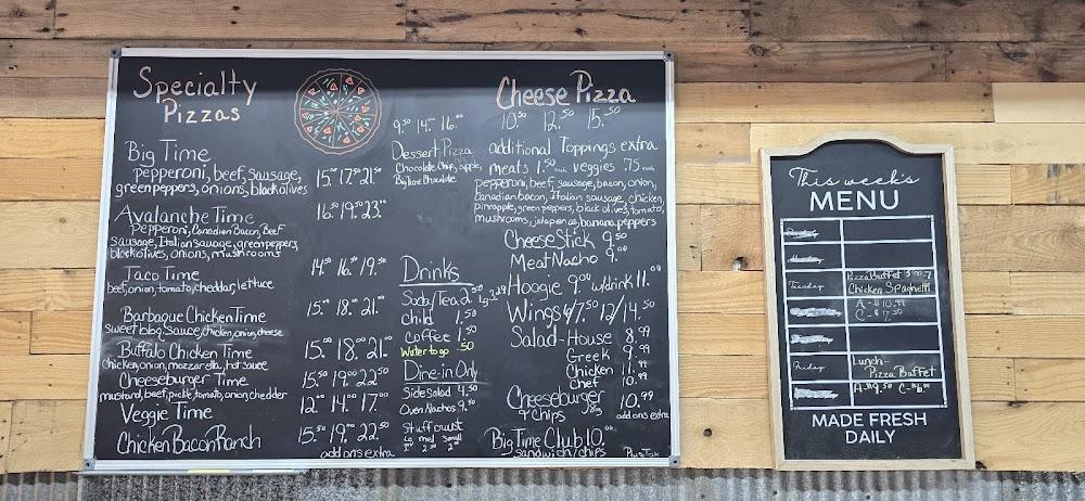 Big Time Pizza & Bakery Menu image 1