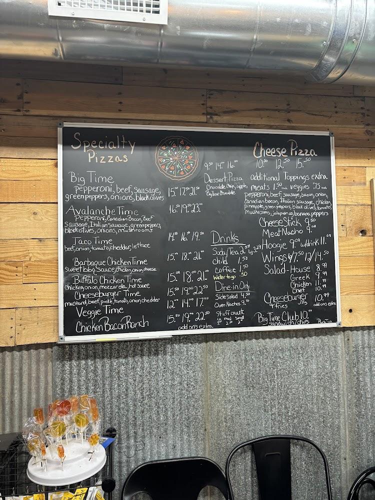Big Time Pizza & Bakery Menu image 2